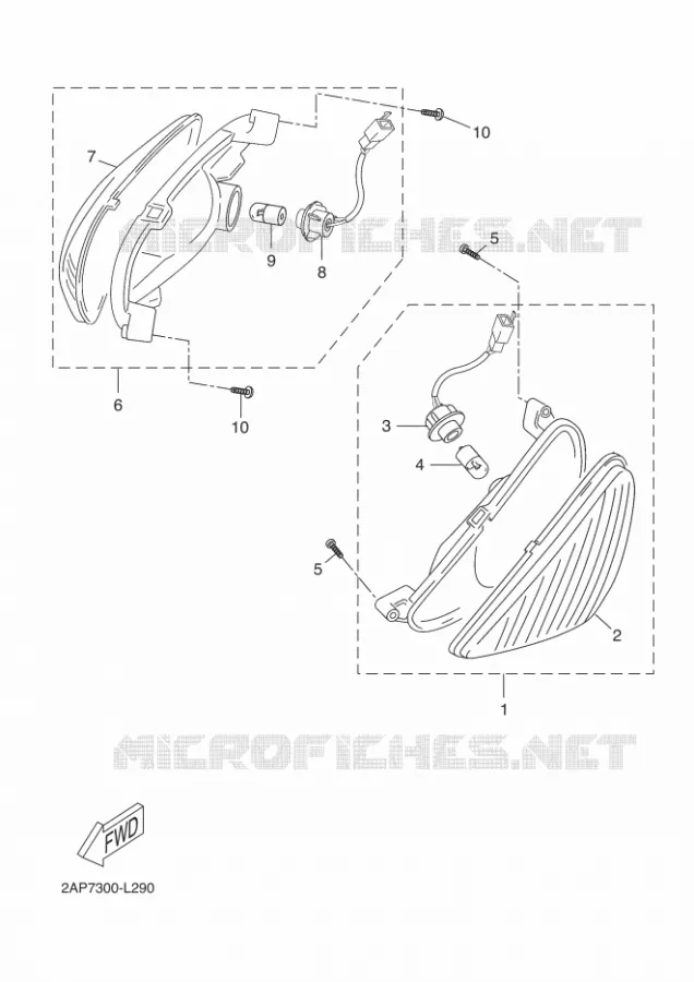 CLIGNOTANT Yamaha SCOOTER 50 2015 NEOS 4T  YN50F