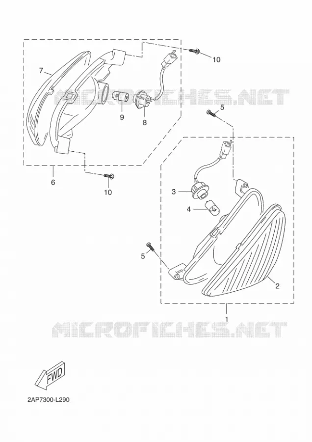CLIGNOTANT Yamaha SCOOTER 50 2015 OVETTO  YN50