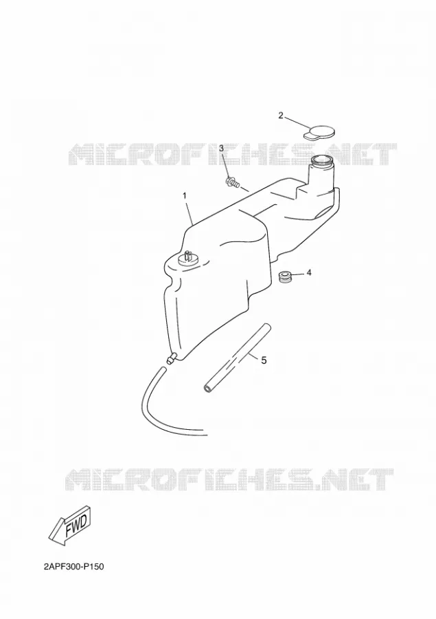 RESERVOIR D'HUILE Yamaha SCOOTER 50 2015 OVETTO  YN50