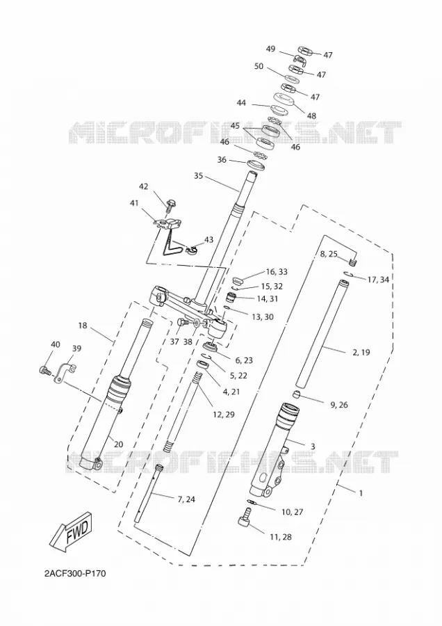 FOURCHE Yamaha SCOOTER 50 2015 OVETTO  YN50