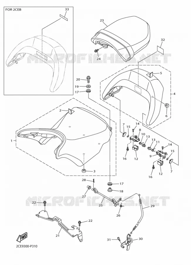 SELLE Yamaha MOTO 1700 2015 VMAX  VMX17