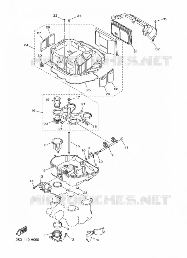 ADMISSION Yamaha MOTO 1700 2015 VMAX  VMX17