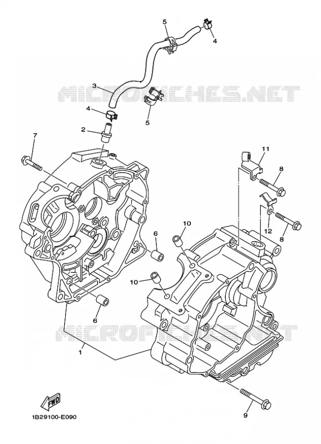 CARTER MOTEUR Yamaha MOTO 125 2015 TTR  TT-R125LW