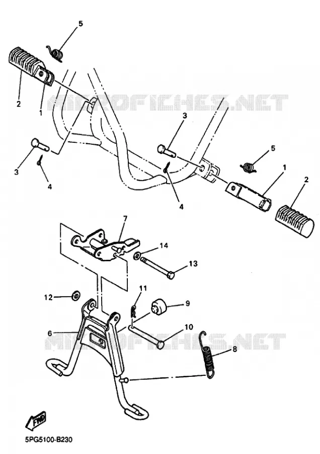 Repose-pieds Avant/arrière Pour Motocross - Aluminium Antidérapant, Compatible Yamaha Honda Kawasaki