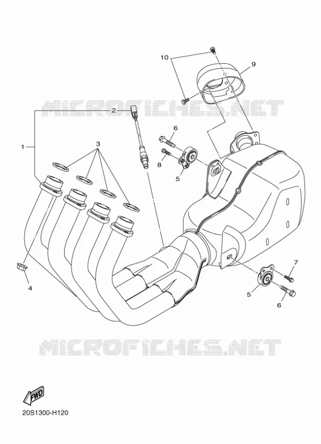 ECHAPPEMENT Yamaha MOTO 600 2015 XJ6  XJ6S