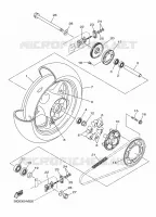ROUE ARRIERE pour Yamaha DIVERSION 600 ABS de 2015