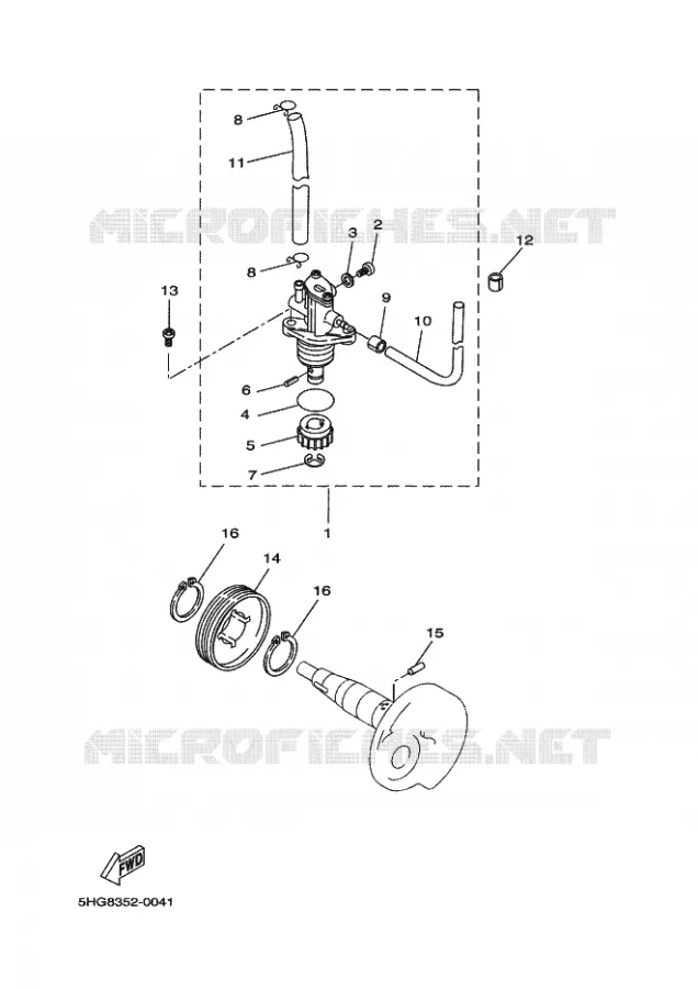 POMPE A HUILE Yamaha SCOOTER 50 2015 BOOSTER  CW50