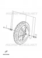 ROUE AVANT pour Yamaha TZR50 de 2010