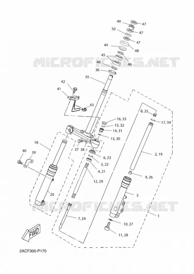FOURCHE Yamaha SCOOTER 50 2016 OVETTO  YN50