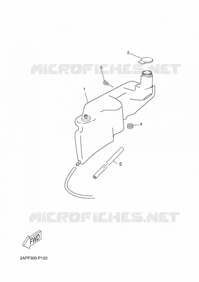 RESERVOIR D'HUILE Yamaha SCOOTER 50 2016 OVETTO  YN50