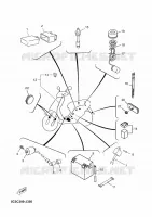 PARTIE ELECTRIQUE 2 pour Yamaha YN50 de 2010