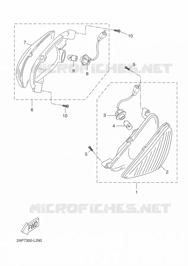 CLIGNOTANT Yamaha SCOOTER 50 2015 NEOS 4T UBS  YN50FU