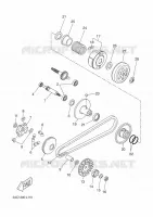 EMBRAYAGE DE DEMARREUR pour Yamaha YN50FU de 2014