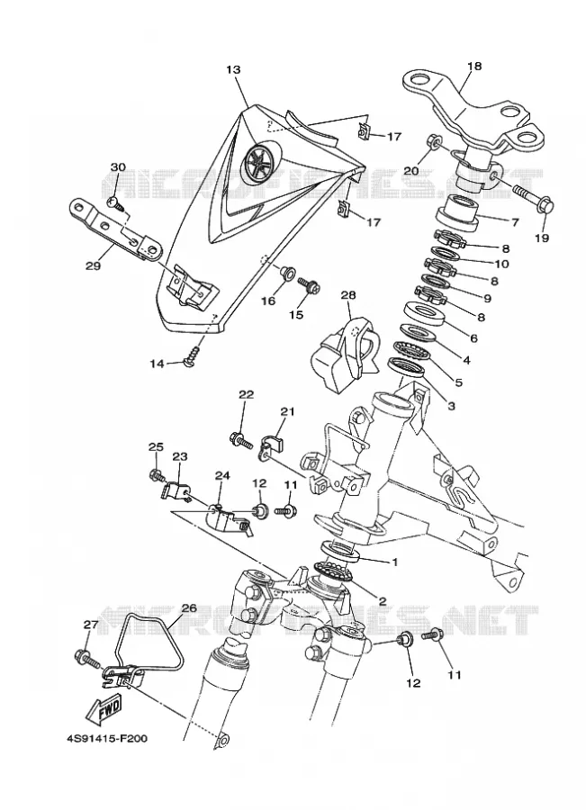 DIRECTION Yamaha SCOOTER 110 2010 CRYPTON  T110C