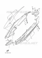 COUVERCLE LATERAL pour Yamaha T110C de 2010