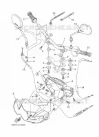 GUIDON ET CABLES pour Yamaha T110C de 2010
