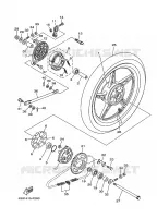 ROUE ARRIERE pour Yamaha T110C de 2010