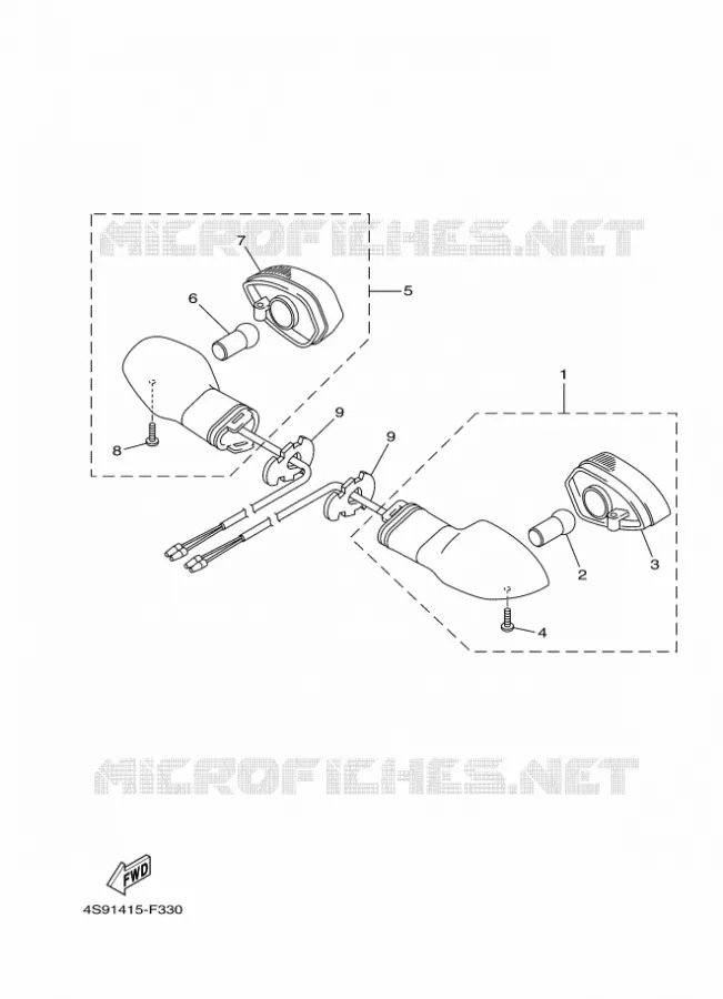 CLIGNOTANT Yamaha SCOOTER 110 2010 CRYPTON  T110C