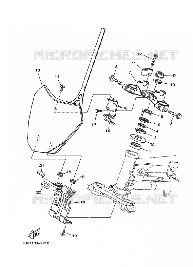 DIRECTION Yamaha MOTO 110 2015 TTR-E  TT-R110E