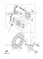 ETRIER DE FREIN AVANT pour Yamaha YZ 85 GRANDES ROUES de 2016