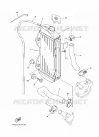 RADIATEUR / DURITES pour Yamaha YZ85 de 2015