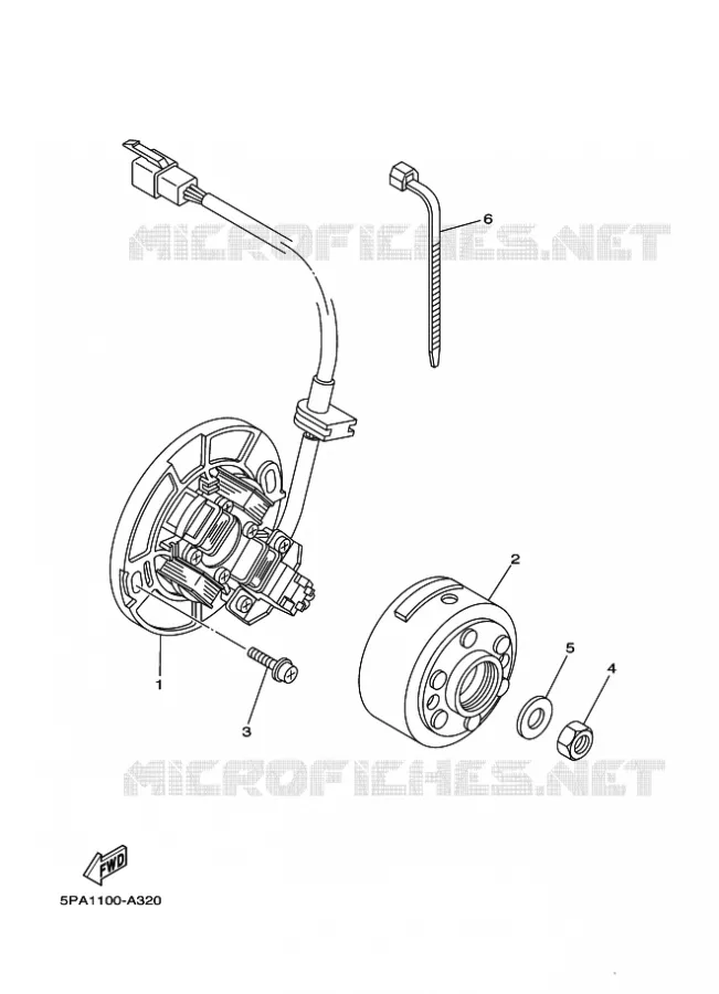 ALLUMAGE Yamaha MOTO 85 2014 YZ GRANDES ROUES  YZ85LW