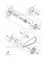 EMBRAYAGE DE DEMARREUR pour Yamaha GPD125-A de 2015