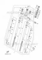 FOURCHE pour Yamaha HW125 de 2014