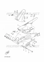 BRAS ARRIERE pour Yamaha MT 125 ABS RACE BLU de 2015
