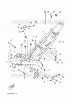 CADRE pour Yamaha MT 125 ABS RACE BLU de 2015