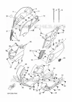 CARENAGES 1  pour Yamaha MT 125 ABS RACE BLU de 2015