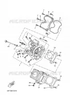 CULASSE pour Yamaha MT 125 ABS RACE BLU de 2015
