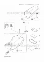 SELLE pour Yamaha MT 125 ABS RACE BLU de 2015