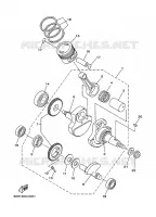 VILEBREQUIN / PISTON pour Yamaha YBR 125 de 2010