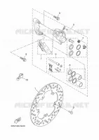 ETRIER DE FREIN AVANT pour Yamaha YP125R de 2015