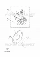 ETRIER DE FREIN ARRIERE pour Yamaha YP125R de 2015