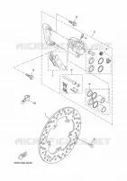 ETRIER DE FREIN AVANT pour Yamaha YP125R de 2015
