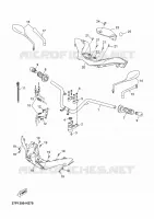 GUIDON ET CABLES pour Yamaha YP125R de 2010