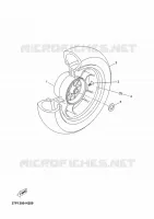 ROUE ARRIERE pour Yamaha YP125R de 2010