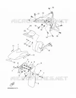 GARDE BOUE pour Yamaha EVOLIS 125 ABS de 2015