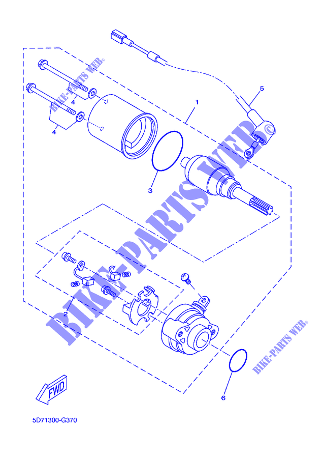 DEMARREUR pour Yamaha YZF-R 125 de 2015