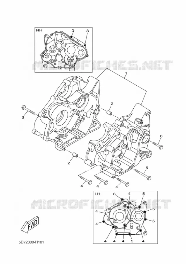 CARTER MOTEUR Yamaha MOTO 125 2014 YZF-R 125  YZF-R125