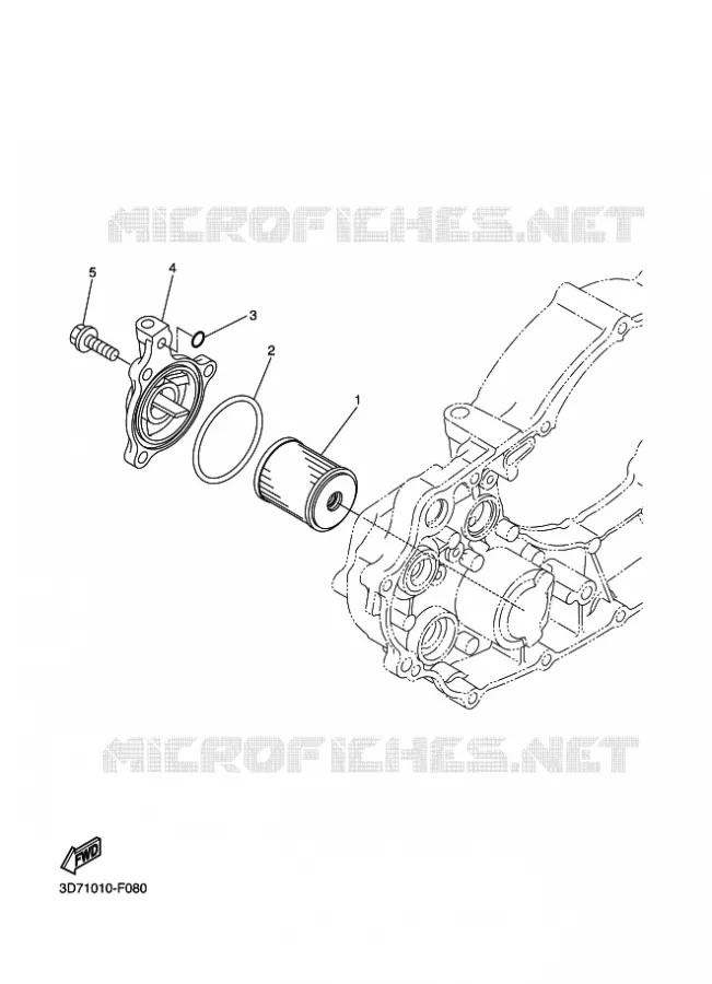 FILTRE A HUILE Yamaha MOTO 250 2015 WR-R  WR250R