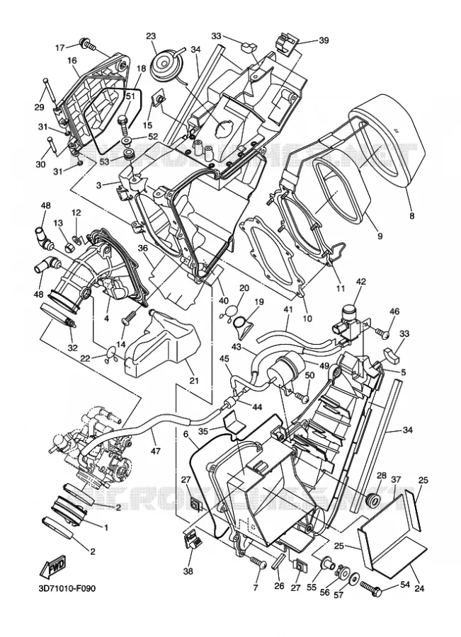 ADMISSION Yamaha MOTO 250 2014 WR-R  WR250R