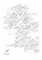CARTER MOTEUR pour Yamaha AEROX 50 4T de 2014