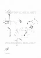 COMMODO / LEVIER pour Yamaha AEROX 50 4T de 2014