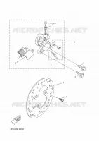 ETRIER DE FREIN AVANT pour Yamaha AEROX 50 4T de 2014