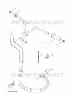 GUIDON ET CABLES pour Yamaha AEROX 50 4T de 2014