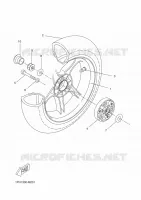 ROUE ARRIERE pour Yamaha AEROX 50 4T de 2014