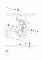 ROUE AVANT pour Yamaha AEROX 50 4T de 2014